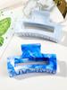 6 Pcs Marbled Hair Claw Clips for Women Grils,3.4 In Hair Clip for Thick Hair,Rectangle Styling Accessories