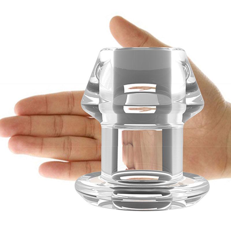Huge Anal Plug Transparent/Hollow Butt Plug Men Dildo Anal Expander/Spreader Sexy Big Butt Women Vagina Extender/Tube Adult