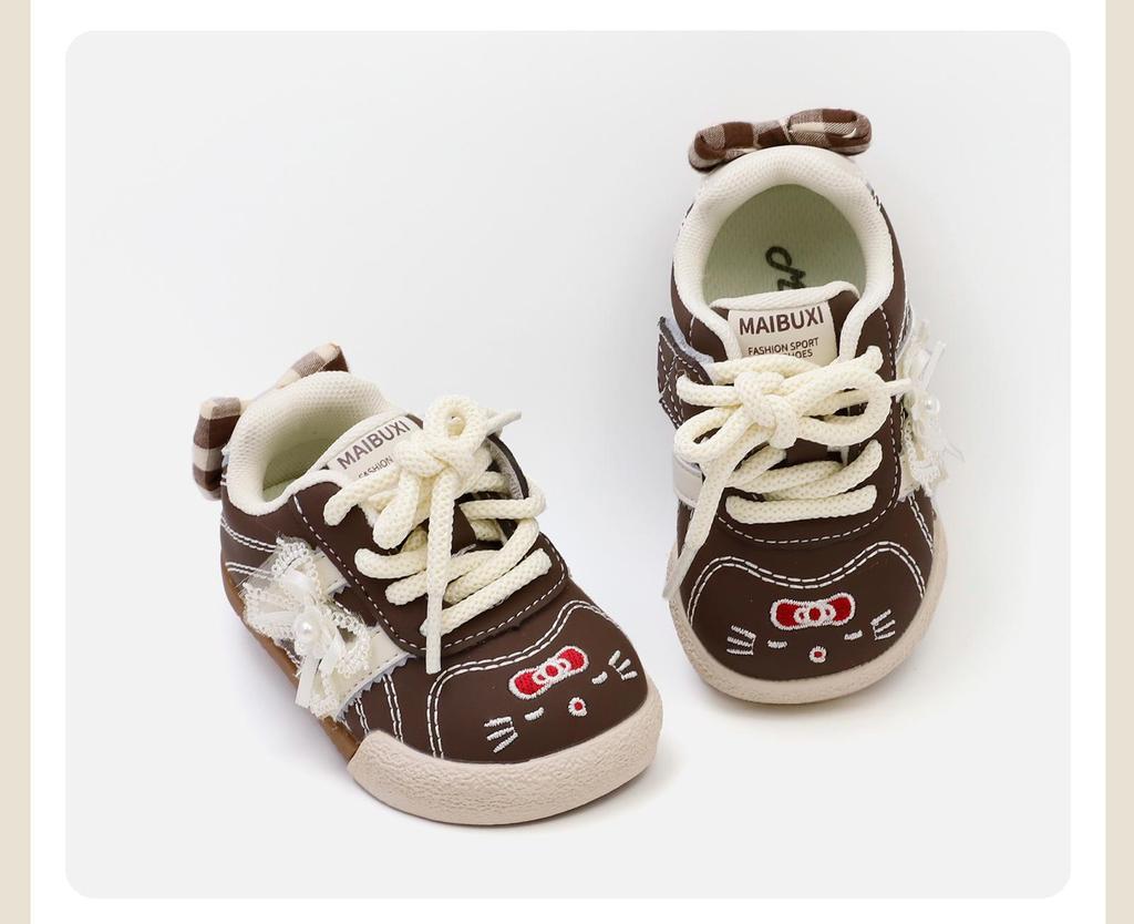 2026 Spring Kids' Fashionable Non-slip Baby Girl Casual Sports Shoes with Soft Sole