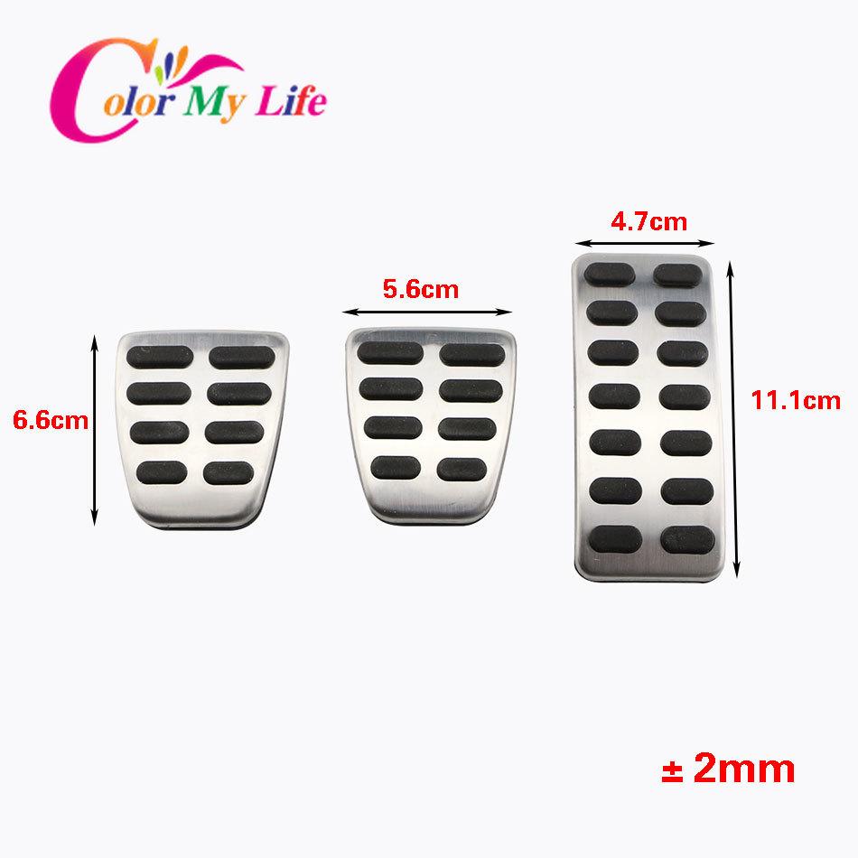 Edelstahl Auto Pedal Abdeckung Pad für Hyundai Accent Solaris I20 2011-2016 Creta Ix25 für Kia K2 Rio Soul MT AT Auto