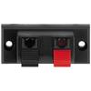 Surface-mount Terminal Block for Loudspeaker - 2 Poles - Black