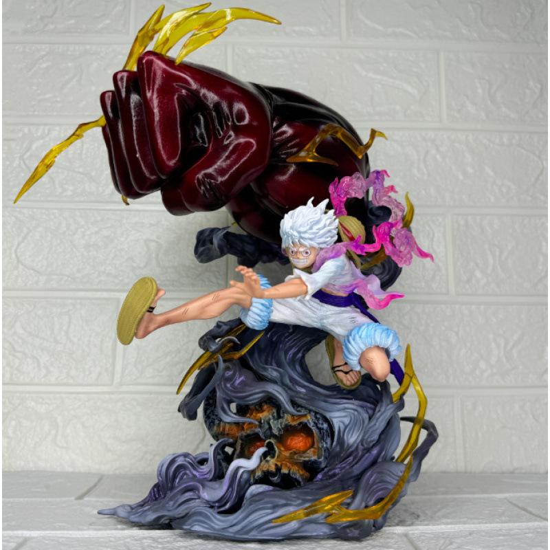 ONE PIECE Взрывной Гигантский Удар Ника Луффи Фигурка, Вторичный Призрачный Остров Доминирующее Пробуждение Аниме Периферийная Модель Украшение