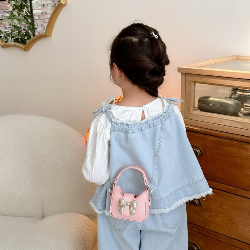 2024 Sweet Pink Bow Chain Crossbody Shoulder Bag for Women