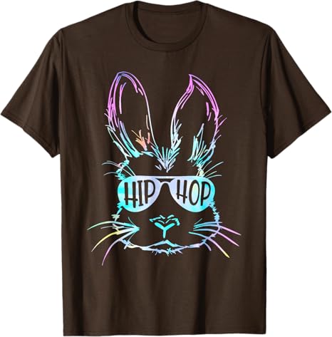 Hip Hop Happy Easter Bunny Face With Sunglasses Men Boy Tshirt Humor Funny Rock Streetwear Clothes Novelty Gift Y2k Saying Tee