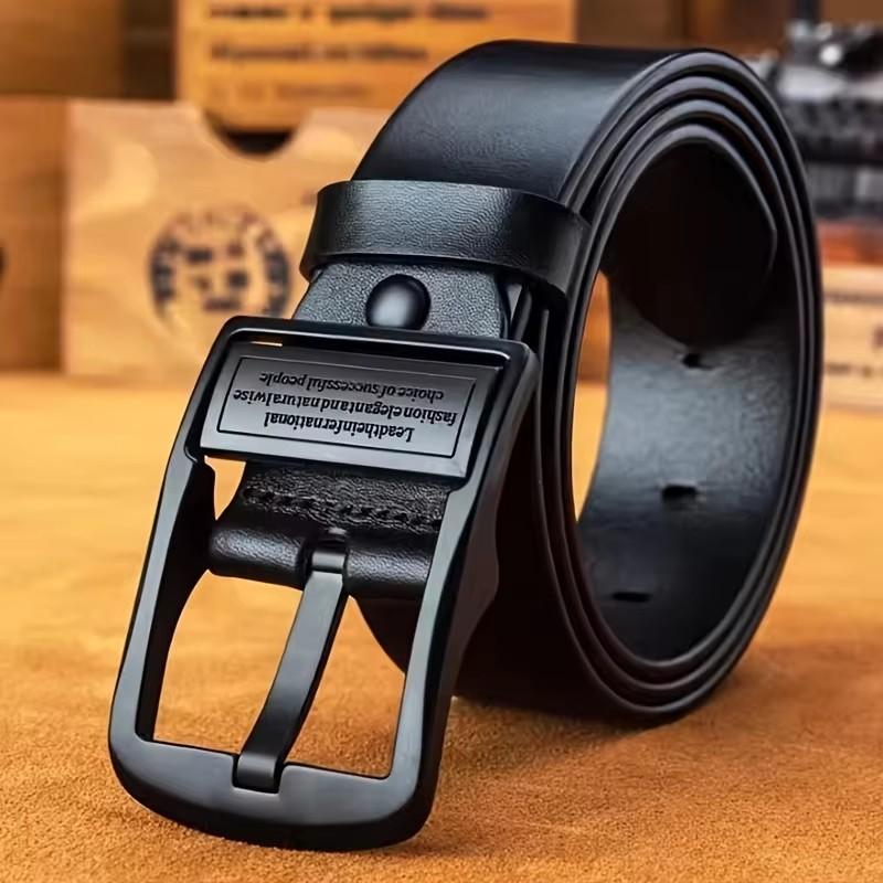 Moda İş Erkek Kemer Gerçek Lüks Marka Kemer Metal Tokalı Kemer Yüksek Kaliteli PU Deri Yumuşak Kemer Kargo Pantolon Kot ile