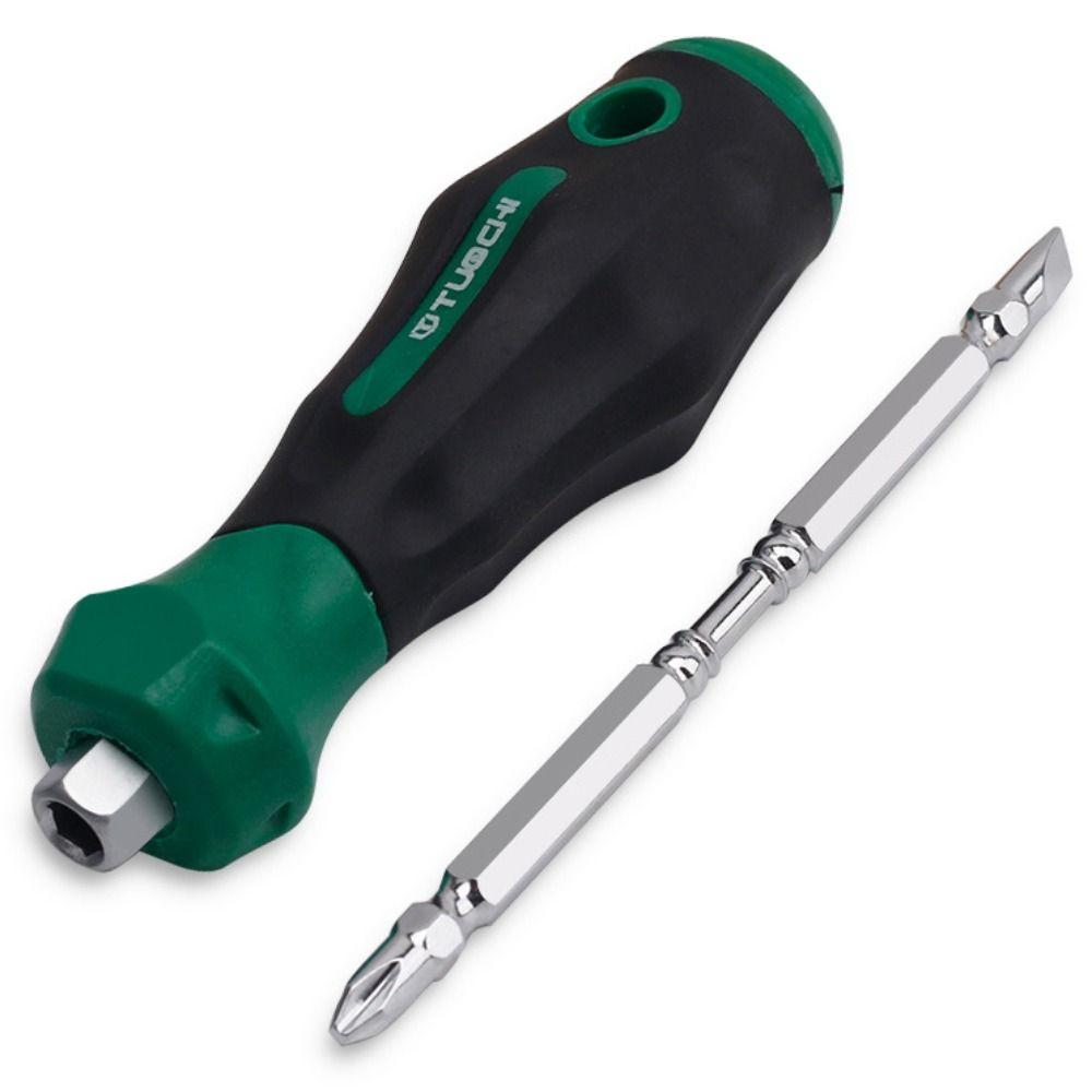 Professional Double-head Insulated Screwdriver Slotted Corss Non-slip Handle Circuit Tool Hand Tools Magnetic Screwdriver