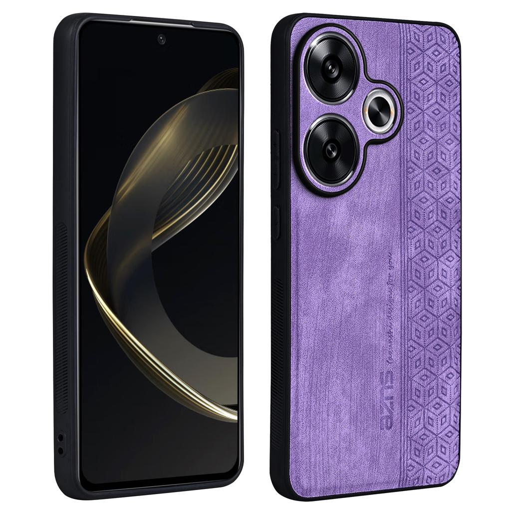 AZNS For Xiaomi Redmi Turbo 3 5G/Poco F6 5G Case PU Leather Coated TPU Imprinted Phone Cover