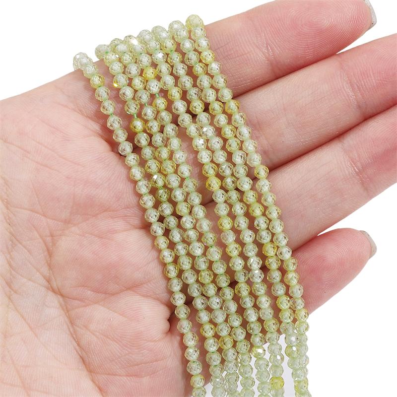 

3 мм 120 шт./пакет натуральный многоцветный циркон граненые круглые бусины для изготовления ювелирных изделий своими руками браслет серьги 3mm 120pcs светло-желтого