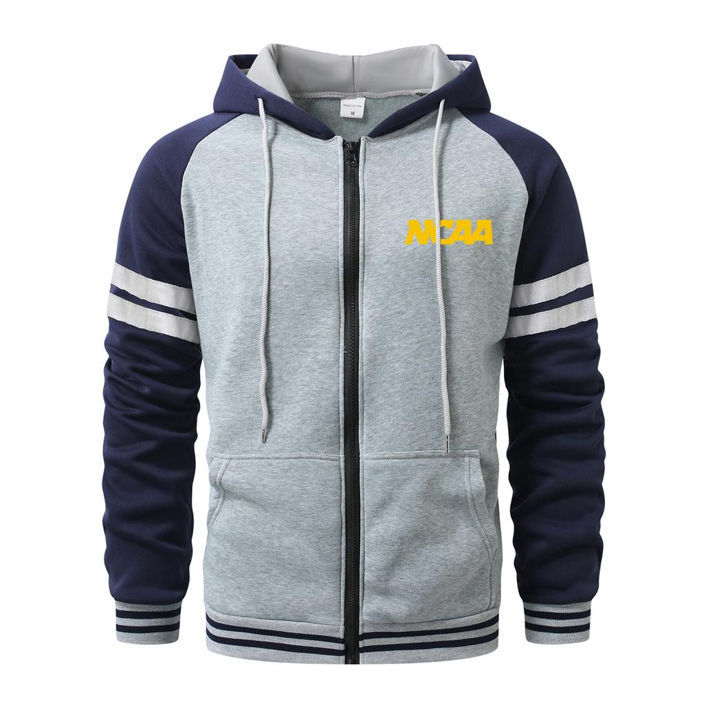 “NCAA”Hoodies for Men Cardigan Zip Hoodies Hooded Pocket Sports&Outdoor Men's Fashion Hoodies & Sweatshirts Streetwear Casual Men's Coats