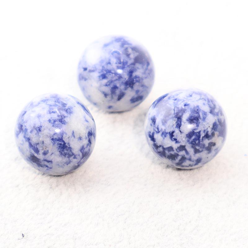 16mm Natural Crystal Agate Round Beads, Holeless, Optional Holes for DIY Ornaments