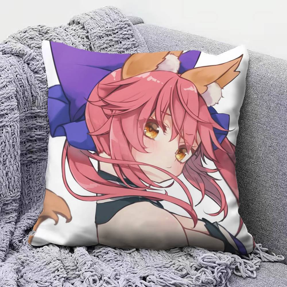 Tamamovitch Koyanskaya Tamamo No Mae Fate Pillow Covers Home Sofa Cushion Covers and Aecorative Custom