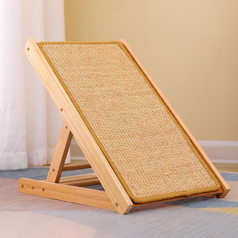 Dřevěný sisalový škrabadlo pro kočky Odolná škrabací deska pro kočky Odnímatelný škrabák pro kočky Škrabadlo Škrabadlo pro kočky Kočičí doplňky