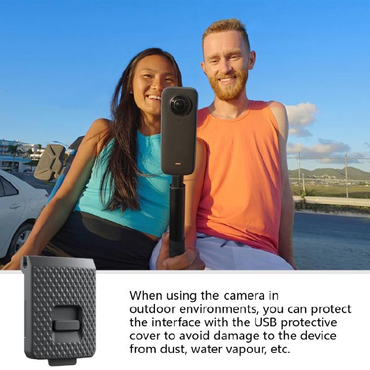 Camera USB Cover for 360 X4 Dustproof Moistureproof USB Charging Replacement Protective Port Cover Action Camera