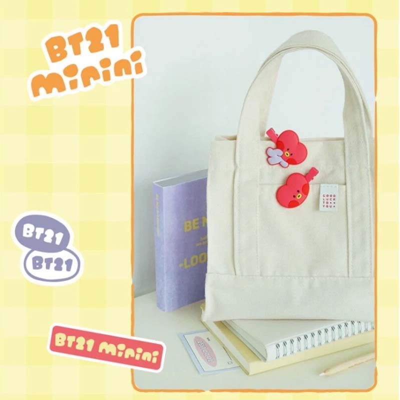 BTS BT21 Offizielle Minini Haarspange Haarnadeln(1 Packung, 2 Haarspangen. )