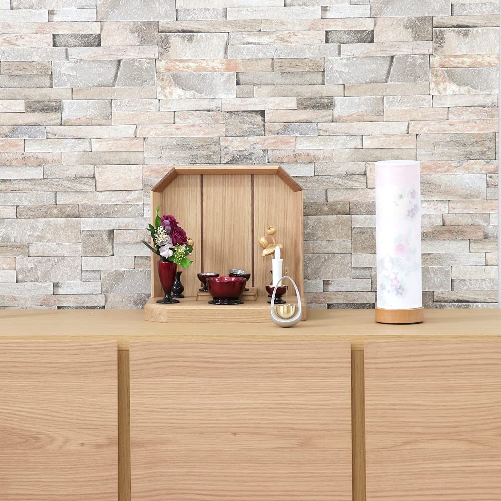 Bon Festival Lantern No. 2921 Chrysanthemum and Bellflower Cordless Japanese Lantern, Modern Cordless Double-Layered