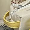 Cream Color Pencil Case Cosmetic Bag Stationery Storage Bag Aesthetic Pencil Bags  for Girls