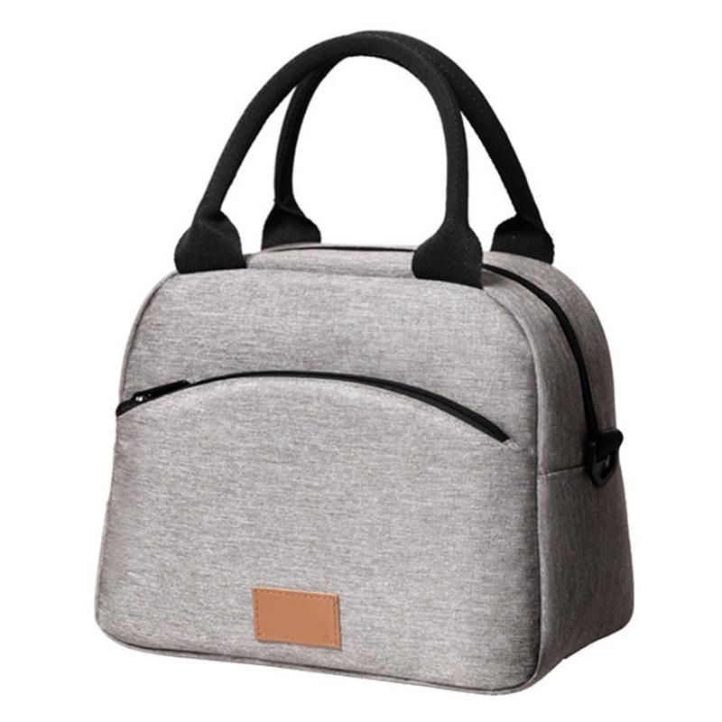 Stable Oxford Fabric Lunch Bag for Work or School Leak Proof Design Lunch Container Bag with Easy to Clean Surfaces серый 1290₽