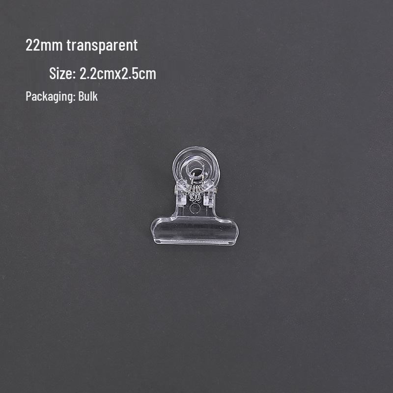 Large White Transparent Long Tail Multi-Functional Stationery Clips