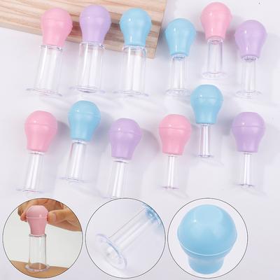 4 Teile/satz Gesichtsmassage Tassen Gummi Vakuum Schröpfen Haut Lifting Anti Cellulite Massager Für Gesicht Körper Tassen Haut Schaben Massage