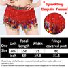 Sequin Belly Dance Hip Glitter Sequin Tassel Wrap Sparkly Bling Fringe Tassel Latin Dance Coin Hip Belt Waist Perfect for and performance [Getrays]