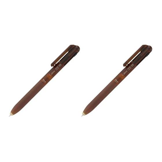 Pentel Limited Edition Calme Multi-Function Ballpoint Pen, 0.5mm, Brown, BXAW355L5