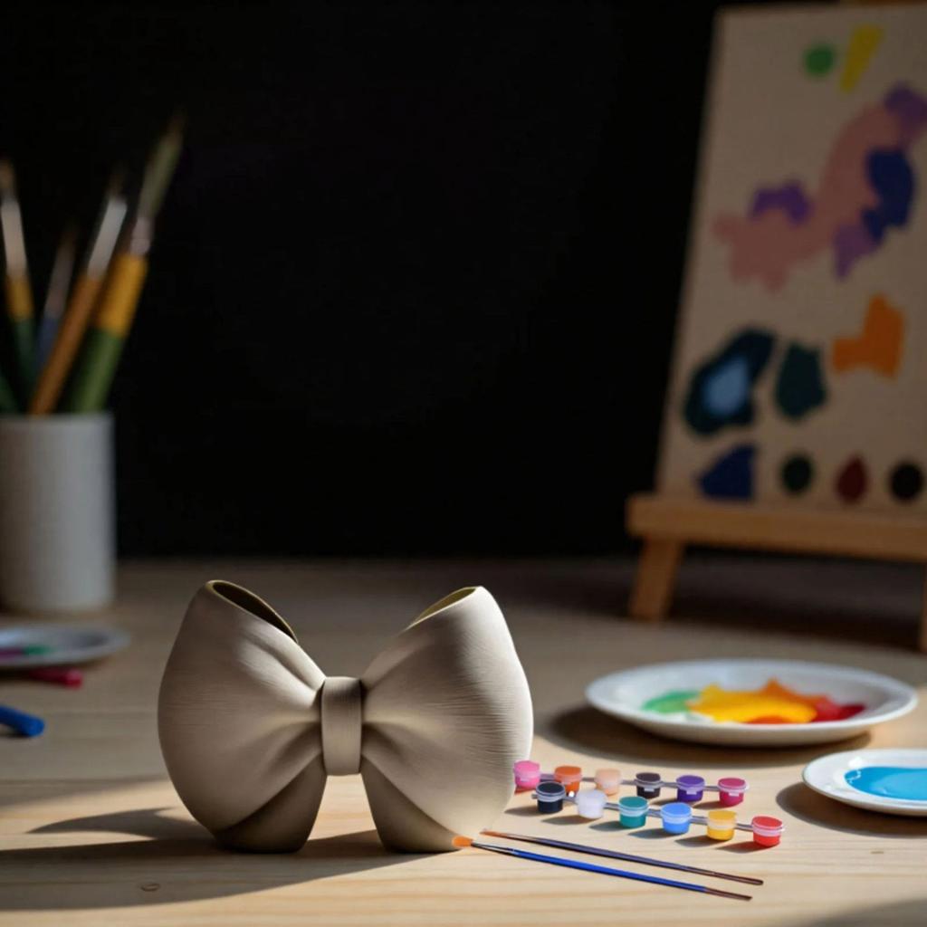 Silikonová forma na květináč s mašličkou pro pryskyřici, cement, betonové řemesla, DIY výrobu šperků, domácí dekoraci, dárek