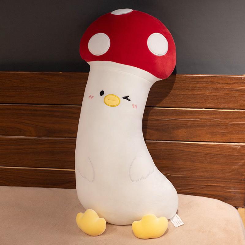 

New Doll Vegetable Transformed Into Chicken Doll Mushroom Plush Toy Doll 70cm