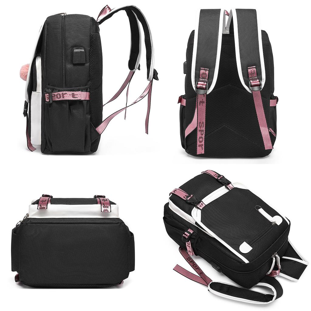 Backpack Female Junior High School Student High School Bag Large Capacity Casual Backpack College Student Computer Bag