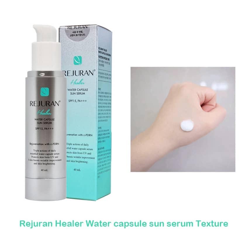 Rejuran Healer UV-Schutzcreme SPF50+ PA+++ / UV-Schutzbalsam SPF50+ PA+++ / Wasserkapsel-Sonnenserum SPF15 PA+++