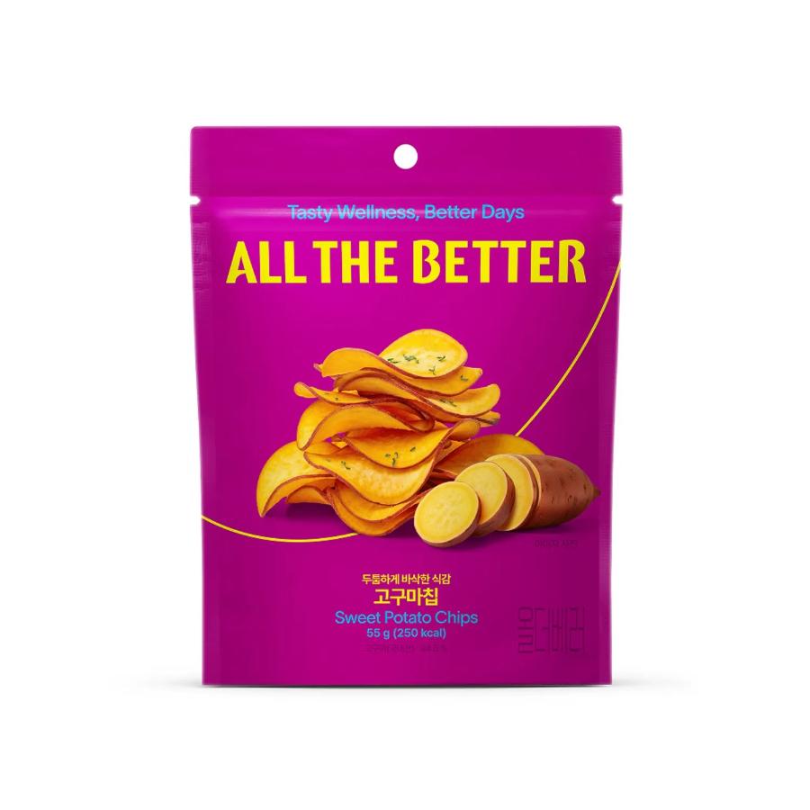 ALL THE BETTER Sweet Potato Chips 55g*4bag Potato Chips 55g*4bag