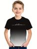 Kinderkleidung Jungen T-Shirt 2-10 Jahre Kurzarm Kinder-T-Shirt 3D Buchstaben Druck Lässig Rundhalsausschnitt Sommer Kinderkleidung