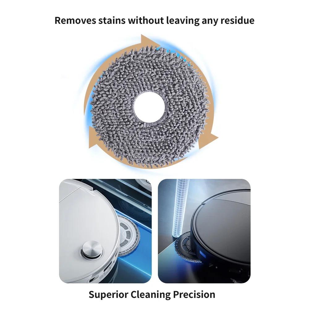 Mop Cloth Pad For Roborock G20s Ultra/Qrevo Curv/Edge/Edge 5V1/Qrevo 5AE/Q Revo/Qrevo MaxV/S/Pro/S5V/Edge S5A/QV 35A/QV 35S/Saros 10 /10R Robot Vacuum