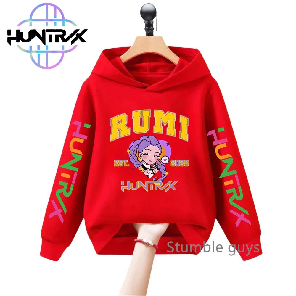 Kids KPop Demon Hunters Autumn Boys Girls Hoodie Long Sleeve Sweatshirt Sportswear Anime Clothes Stylish