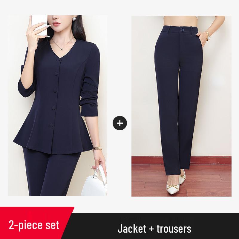 Plus Size Women's Formal Suit Jacket & Top Set - 2023 Spring/Autumn Collection