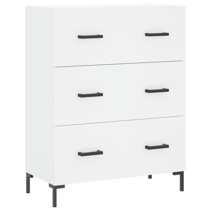 VidaXL Buffet blanc 69,5x34x90 cm bois d'ingénierie 827852