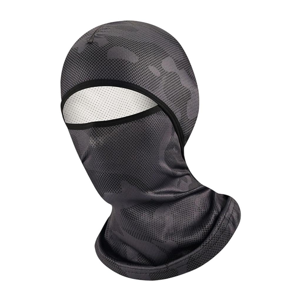 Lightweight Foldable Motorcycle Face Mask Ice SilkFull Face Protection Breathable Cover for Outdoor Activities Commuting