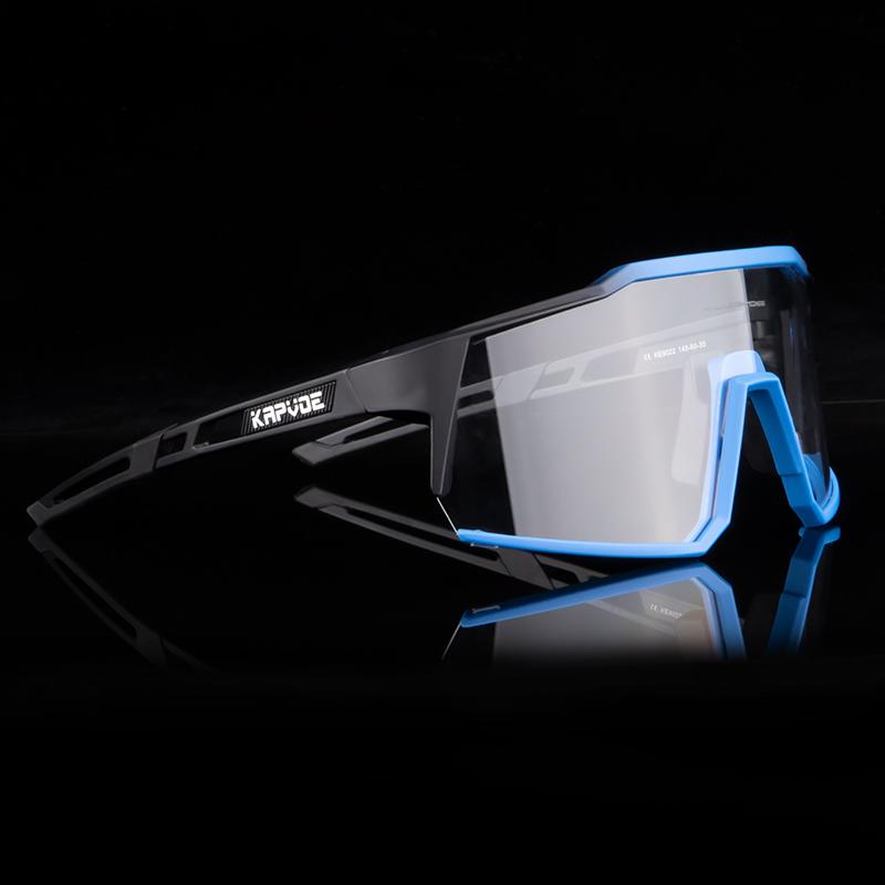 Kapvoe Photochromic Cycling Glasses Outdoor Sports Men Bike Glasses Women Mountain Bicycle Riding Protection Goggles Eyewear