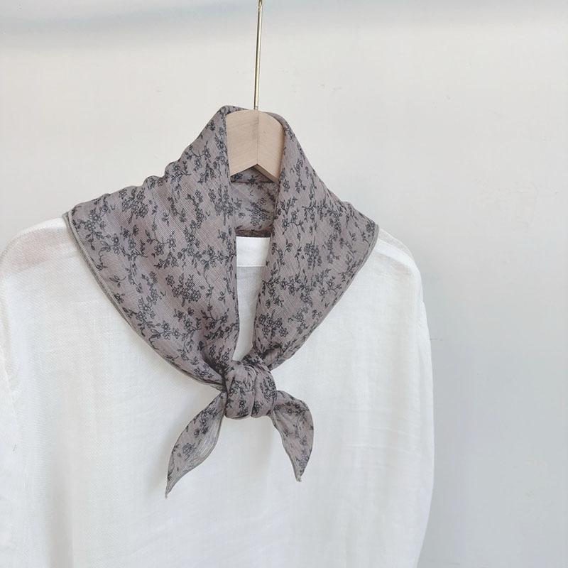 65*65cm Small Square Scarf Neck Protection Versatile Women Soft Hair Scarf Square Handkerchief Ladies Foulard Hijab