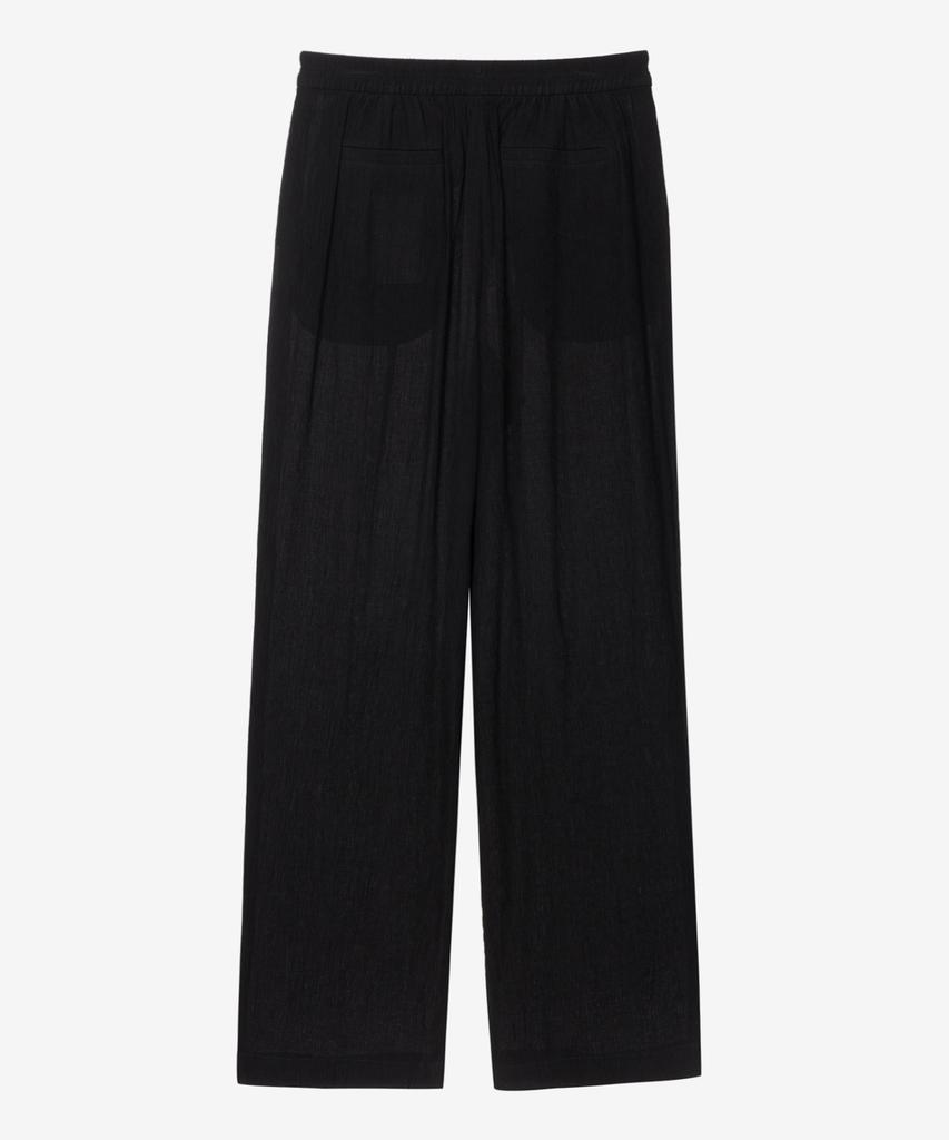 MIND BRIDGE WOMEN [W] Wide Pleated Fabric Full Elastic Waist Pants Mypt3216