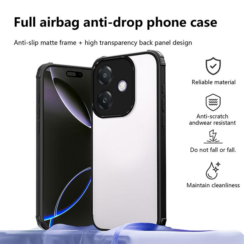 

Shockproof Case For OPPO A40 Hard Cover For OPPO A40 A3 Pro A3x A40m A50i A80 K12x TPU + PC Bumper Protective Capa A 40 Coque A40m 4G чёрный