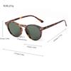 STORY Fashion Gradient Blue Lens Round Sunglasses Women Men Retro Rivet Tortoise Shell Sun Glasses UV Lentes  Mujer S22731