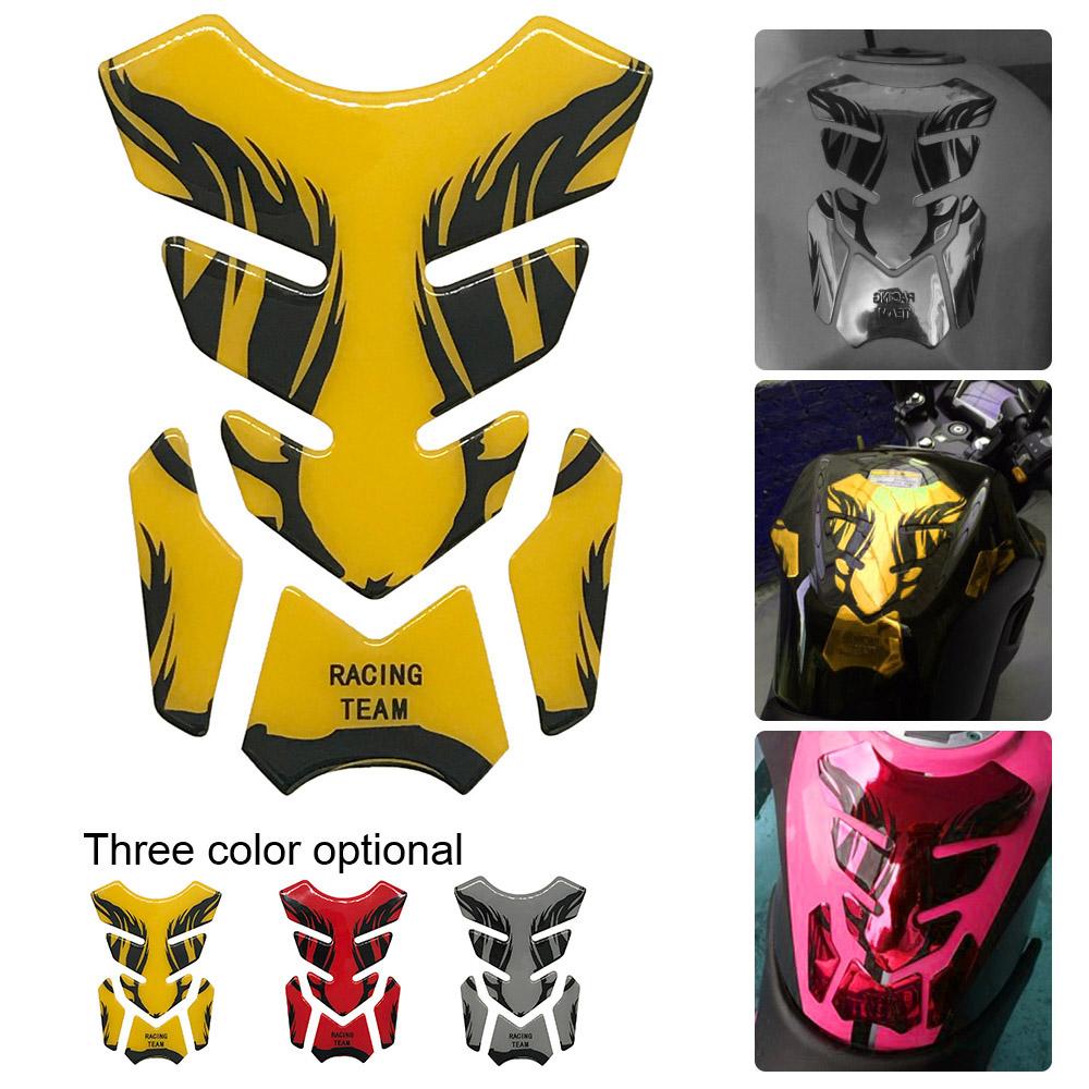 Silver Red Gold 3D Motorcycle Fuel Oil Tank Pad Decal Protector Cover Sticker Universal For Honda Yamaha Kawasaki Suzuki