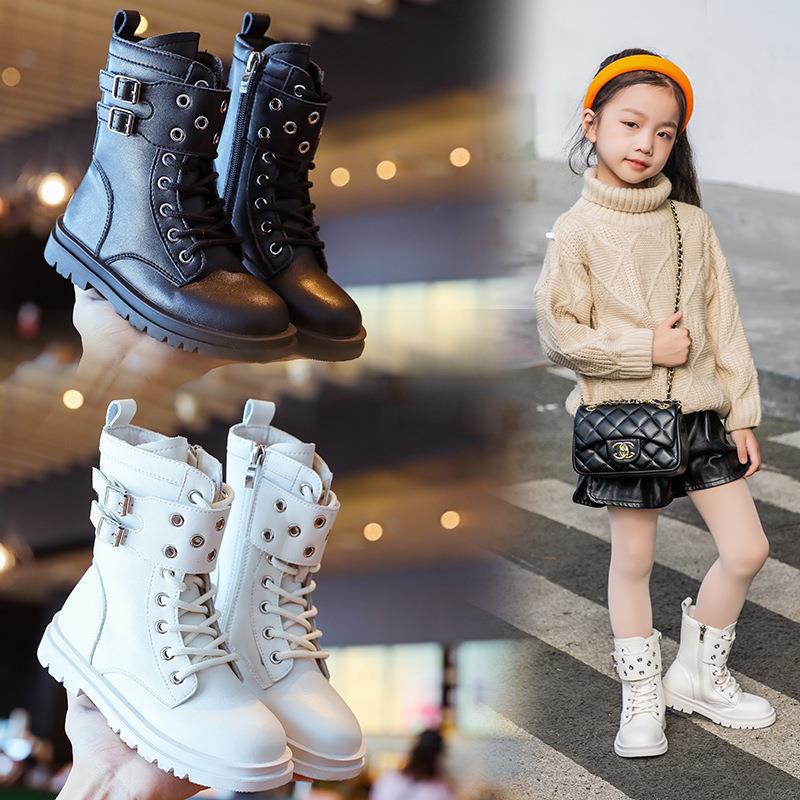 Girls' British-Style Princess Boots: Stylish Side-Zip Short Boots for Performances and Parties
