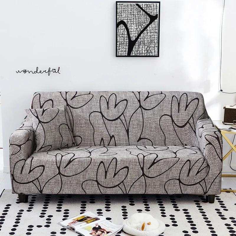 1/2/3/4 Seater Elastic Stretch Modern Sofa Covers for Living Room Sofa Couch Slipcovers Sectional Sofa Covers Housse De Canap