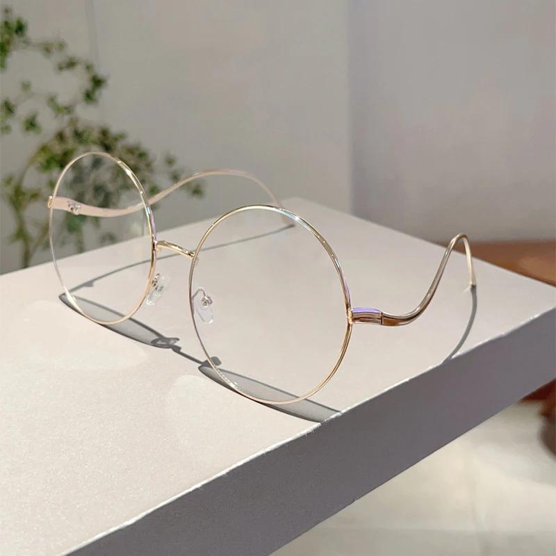 Oversized Round Sunglasses Women  New Fashion Vintage Gradient Shades Retro Trendy Luxury Stylish Design Sun Glasses