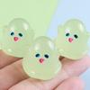 12PCS Micro Landscape Resin Ghost Figurines Glow Creative Mini Halloween Ghost Figurine Cute Miniature Ghost Statue Gift Toy