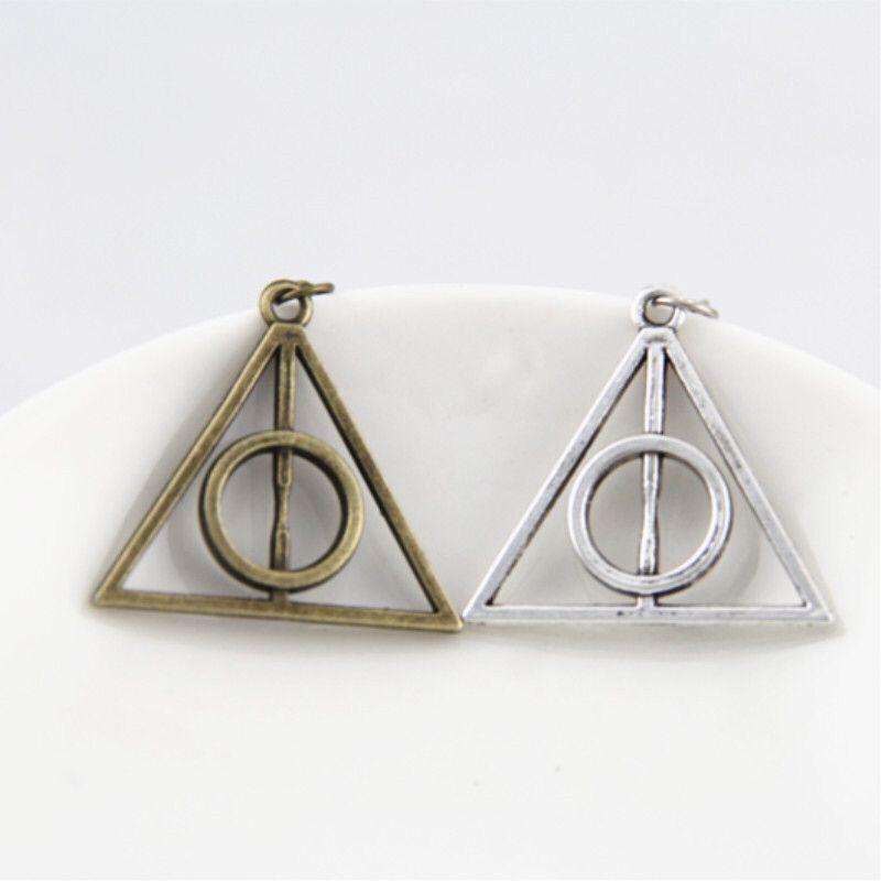 European and American Luna Deathly Hallows Pendant Necklace