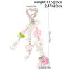 Y2K Sweet Strawberry Keychain Tassel Phone Strap Keyring Key Holder Girly Bag Hanging Decoration Key Accessories