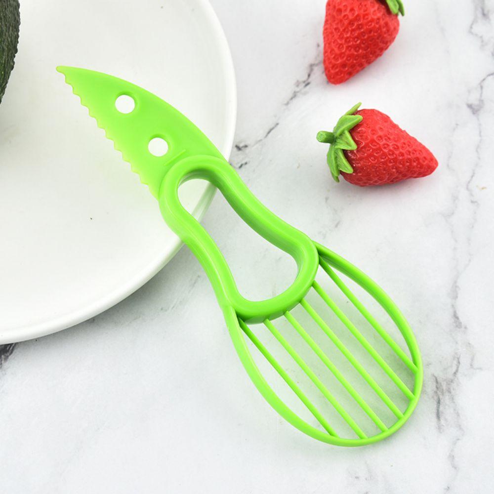 Avocado-Separator Haushaltsschneider Avocado-Schäler Schneiden Fruchtfleischschaber Kunststoff-Avocadomesser Küchenwerkzeug