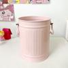 Stationery Large Capacity Desktop Storage Box Lovely Iron Bucket Iron Pen Holder Pen Organizer